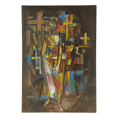 (3) Рисунок, смешанная техника, автор Шафранский Александр Степанович. Формат: 30х21 см. 