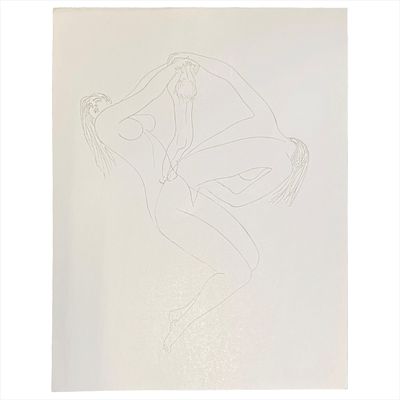 Стасис Красаускас. "Рождение женщины". Цинкография. 1970-е. 38х29 см.