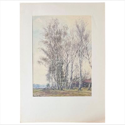 [Из собрания семьи Поповых, хранящих память...] Телингатер, С. "Весна"" 1940 г. Бумага 