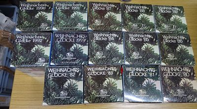 14x Weihnachtsglocken in OVP "Hutschenreuther" 80-90-er Jahre
