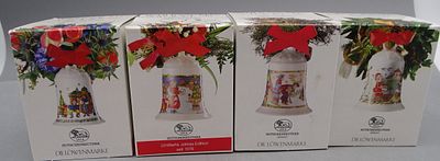 4xWeihnachtsglocken "Hutschenreuther" 90-er Jahre, neu in OVP