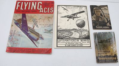 4x Hefte &uuml;ber Luftfahrt, ab ca. 1928 bis 1996