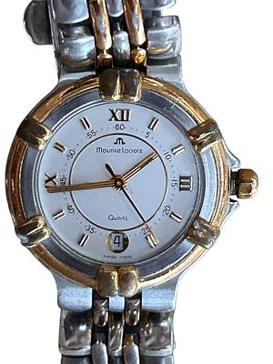 amen Quartz Armbanduhr "Maurice Lacroix", Stahl/Gold neuwertig