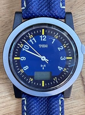 Quartz Armbanduhr "TCM" Radio controlled, sehr guter Zustand, Werk nicht gepr&uuml;ft
