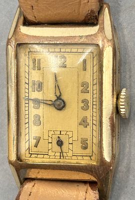 vintage mechan. DAU, plated, Tragespuren