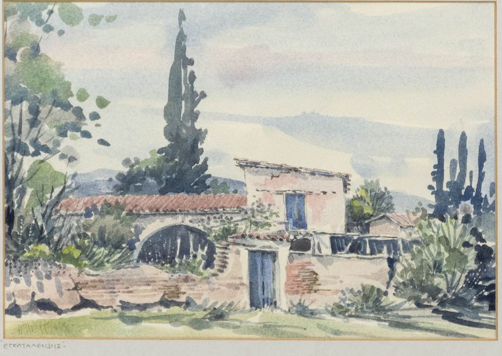 Andreas PHILIPPOU. Cypriot, 1933 – 2023
Abandonment - Εγκατάλειψις, 1988
watercolour on paper 