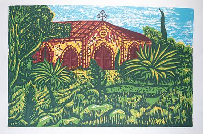 Hambis TSAGGARIS. Cypriot, b. 1947Untitled I, 1995silkscreened. 107/200signed and dated 95 lower 