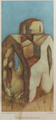 George Pol GEORGHIOU. Cypriot, 1901 – 1972The Phantom chapel off the main roadlithograph“Les 