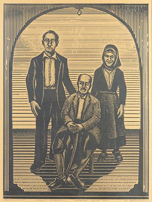 Kostas AVERKIOU. Cypriot, 1917 – 1981Old photograph - Παλαιά φωτογραφία, 1946lithograph from 