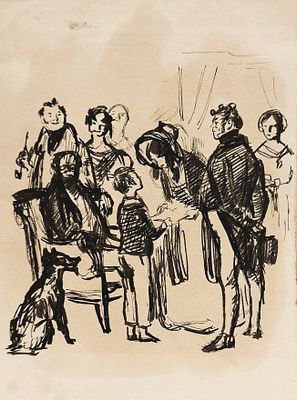 Рудаков Константин Иванович (1891–1949) Иллюстрация к книге Ж. Верна "Дети капитана Гранта". 