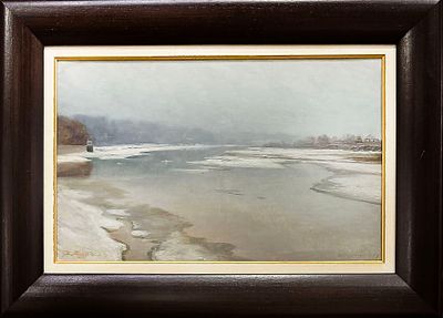 Батурин Виктор Павлович (1863–1938)
Весна на Москве-реке. 1904. Холст на картоне, масло. 31 