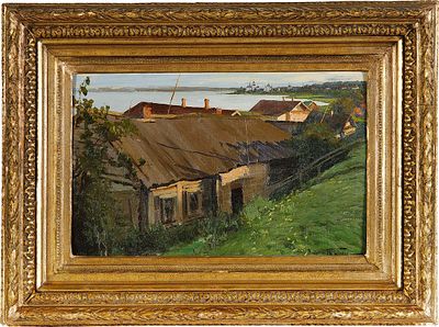 Маковский Александр Владимирович (1869–1924). Вечер в Ростове Великом. 1909. Холст на картоне 