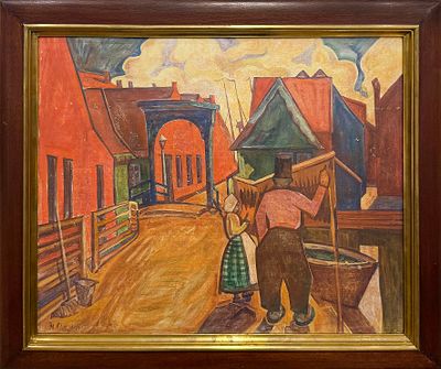 Шмаков Николай Петрович (1871–1956). Бретонцы. 1914. Картон, карандаш, гуашь, белила. 42,3&times;49 