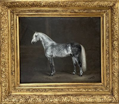 Клодт фон Юргенсбург Николай Александрович (1865–1918). Жеребец орловской рысистой породы. 1903. 