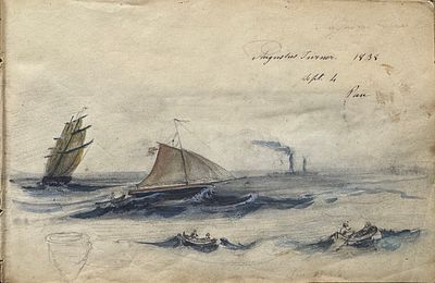 Augustus Turner (1820–1902). Альбом с акварельными рисунками. Англия. 1838. Бумага, карандаш 