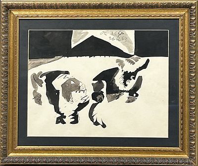 JOSE' ORTEGA - JOSE' ORTEGA, olio su cartone, dim. 60x80 cm. Al fronte: firma in alto al centro.