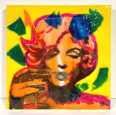 PELLINI ROLANDO, "Omaggio a M. Monroe" - PELLINI ROLANDO, "Omaggio a M. Monroe" - Resina 