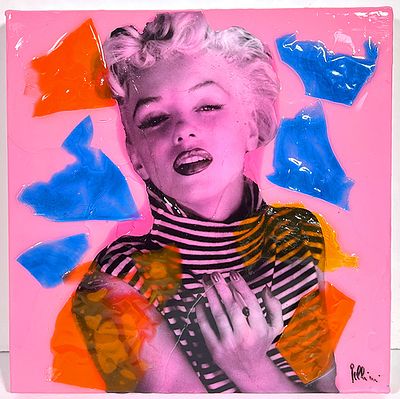 PELLINI ROLANDO, "Omaggio a M. Monroe" - PELLINI ROLANDO, "Omaggio a M. Monroe" - Resina 