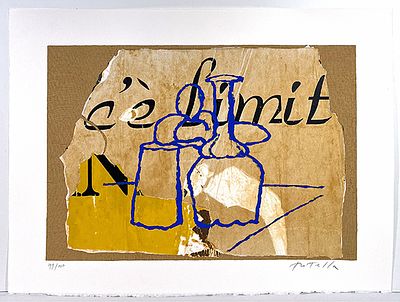 MIMMO ROTELLA, "Morandiana - MIMMO ROTELLA, "Morandiana", Tecnica: Serigrafia polimaterica su 