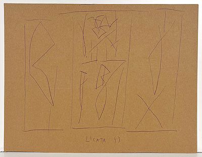 LICATA RICCARDO, "Senza titolo", 1993 - LICATA RICCARDO, "Senza titolo", biro su carta 