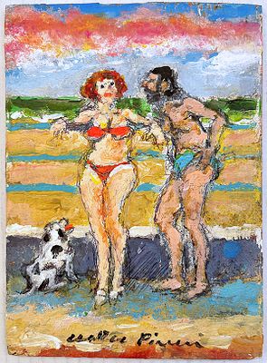 PIACESI WALTER,"Agosto sul lungomare", 2012 - PIACESI WALTER, "Agosto sul lungomare" 