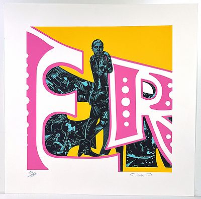 BERTINI GIANNI, "ER", 1980 - BERTINI GIANNI, "ER" – 1980, Serigrafia stampata a 4 colori 