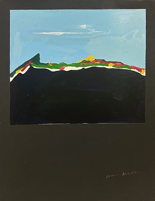 FRANCO ANGELI, "inizio anni '70" - FRANCO ANGELI, "inizio anni '70", tecnica mista su 