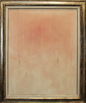 VALENTINO VAGO "A.25" 1971 - VALENTINO VAGO "A.25" 1971, Olio su tela, cm 92x73x2 kg 6 