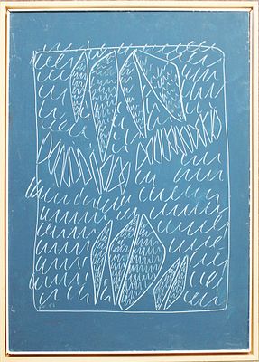 AGOSTINO FERRARI, 1965 - AGOSTINO FERRARI, 1965, acrilico su tela, dim 100x70, opera archiviata 