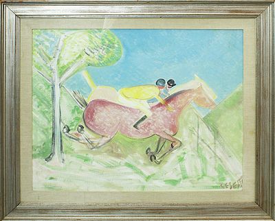 GIUSEPPE CESETTI, "Fantini", anni '70 - GIUSEPPE CESETTI, "Fantini", anni '70, olio su 