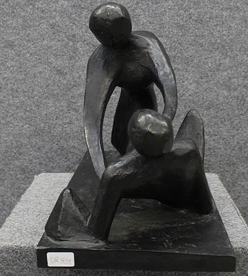 VIRGILIO GUIDI, Anni '70 - VIRGILIO GUIDI, Anni '70, Scultura in bronzo, Dim. 28x44x20, Esemplare 