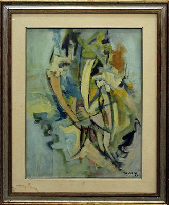 TOGNONI, 1959 - TOGNONI, 1959, olio su tela, cm 65x50 con cornice 87x72x5 kg 5. Al fronte: firma e 