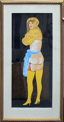 SALVATORE FIUME, "Figura", anni 80 - SALVATORE FIUME, "Figura", anni 80, grafica 