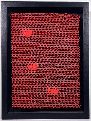 BERNARD AUBERTIN, "Alveol&eacute;s" - BERNARD AUBERTIN, "Alveol&eacute;s", Cartone 