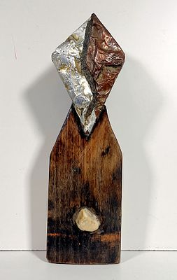 AMADIO GIUSEPPE "FALETE" - AMADIO GIUSEPPE "FALETE" scultura in legno da parete, 31x9x5 