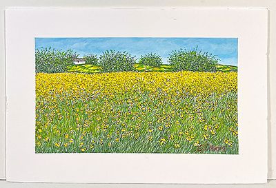 DAUREA GIOVANNI, "Primavera" - DAUREA GIOVANNI, "Primavera", China e acrilico su 