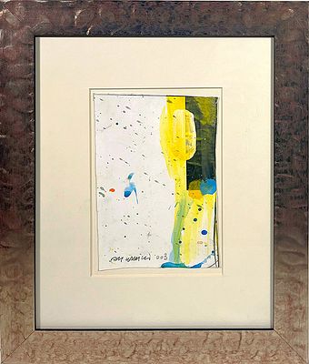 GUARNIERI ODDINO - GUARNIERI ODDINO Tecnica mista su carta, anno 2003, autentica dell'artista su 