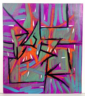 FERRARI LORIS - FERRARI LORIS tecnica mista su carta 1971 40x35 cm