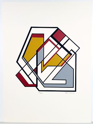 RADICE MARIO - RADICE MARIO serigrafia su carta 76x56 cm