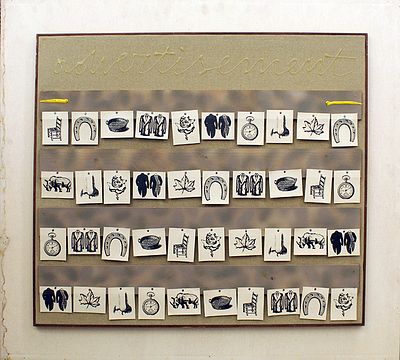 CONCETTO POZZATI, "Advertisement", 1975 - CONCETTO POZZATI, "Advertisement", 1975 