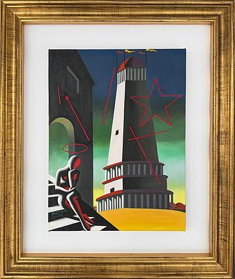 MARK KOSTABI, "Chatter amid silent majesty", 2025 - MARK KOSTABI, "Chatter amid silent 