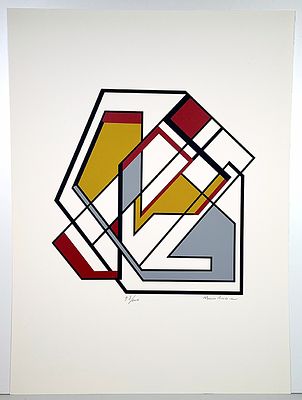 RADICE MARIO - RADICE MARIO, serigrafia su carta, 76x56 cm