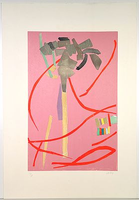 ANDR&eacute; LANSKOY - ANDR&eacute; LANSKOY, Litografia su carta, anno 1976, 70x100 cm, edizione 