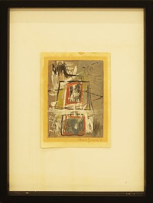 RICCARDO GUARNERI, "Composizione", 1959 - RICCARDO GUARNERI, "Composizione", 1959 