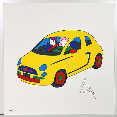 LODOLA MARCO - LODOLA MARCO, Serigrafia su cartoncino, 30x30 cm