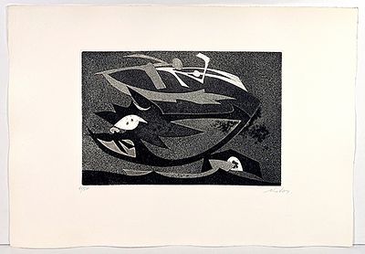 DOVA GIANNI - DOVA GIANNI, Acquaforte acquatinta su carta, 32x50 cm. Opera firmata a matita in 