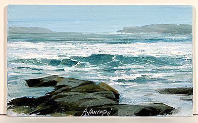 CANCOGNI AGOSTINO - CANCOGNI AGOSTINO, "Ricordi di Viaggio", olio su tavola, 15x25 cm, anno 2018 