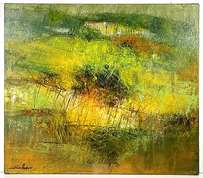 CRIVELLARO GELINDO - Olio su tela, 70x80 cm