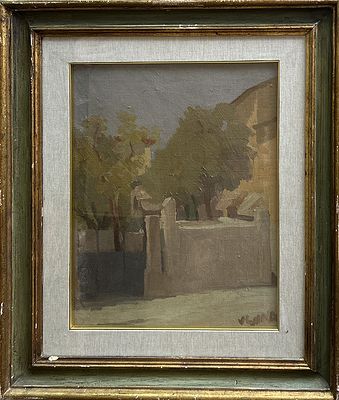 LUCIO VENNA, Senza titolo, 1944 - LUCIO VENNA, Senza titolo, 1944, olio su tela, cm 50x40. Al 