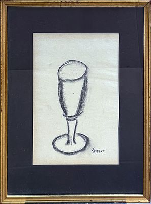 LUCIO VENNA, Senza titolo, anni '30 - LUCIO VENNA, Senza titolo, anni '30, carboncino su carta, cm 